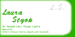 laura styop business card